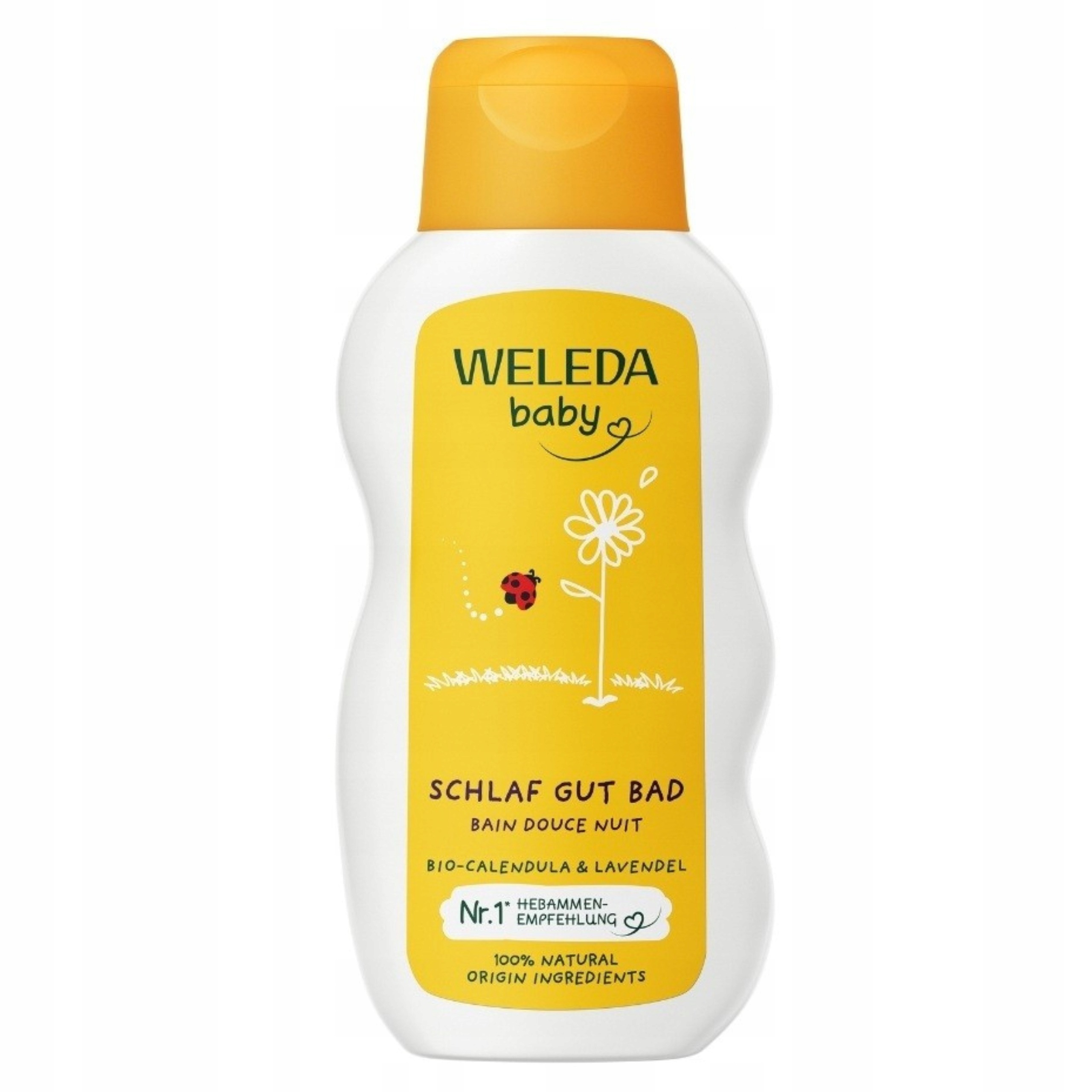 Weleda relaxačný kúpeľový krém pre deti 200 ml – jemná večerná starostlivosť s levanduľou a nechtíkom