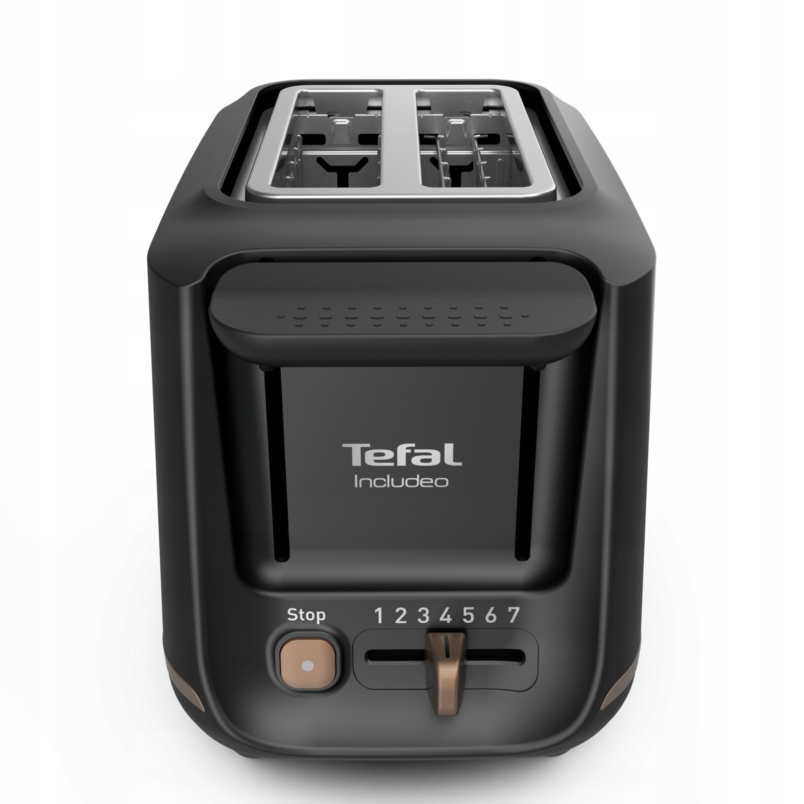 Tefal Includeo TT533811 hriankovač 850 W – 2 priehradky, 7 úrovní opekania, kliešte na hrianky