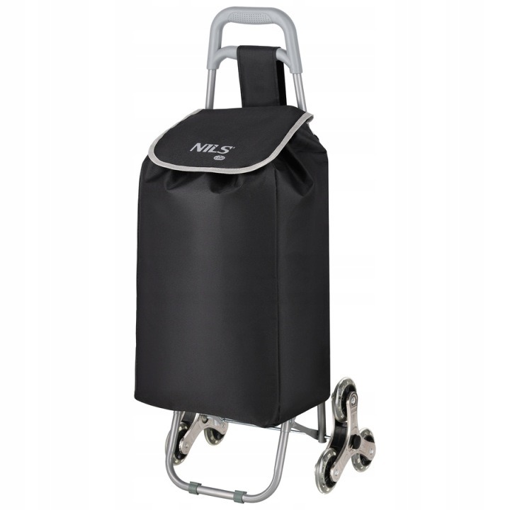 Nákupný vozík NILS CAMP NC17206 40 l – schodiskový vozík s termo taškou, trojitými kolieskami a nosnosťou 50 kg