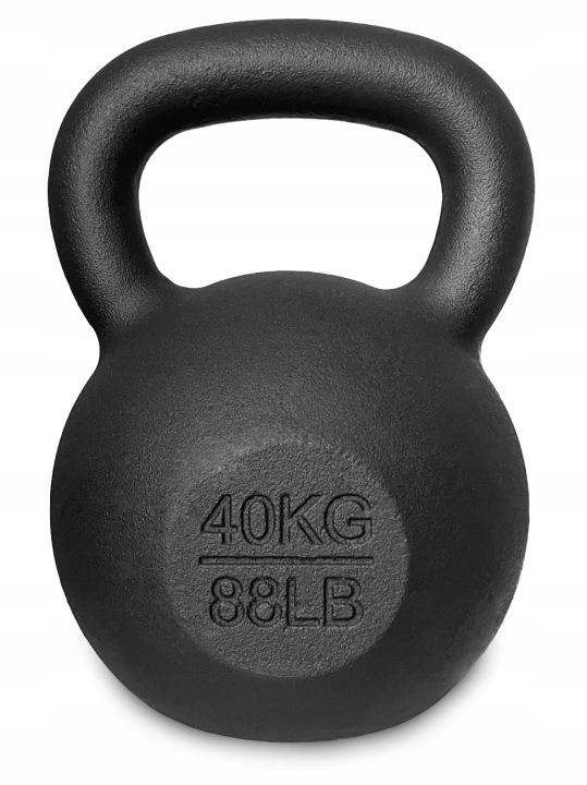 Liatinový kettlebell 40 kg na CrossFit a silový tréning