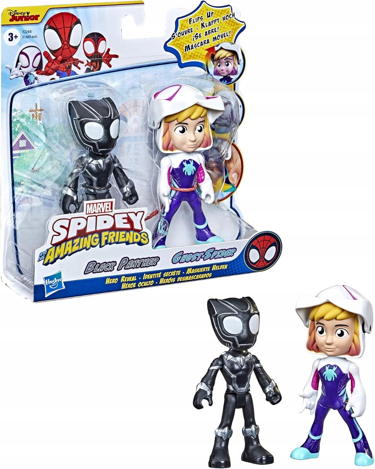 HASBRO figúrky BLACK PANTHER a GHOST SPIDER Spidey a super kamaráti F2244