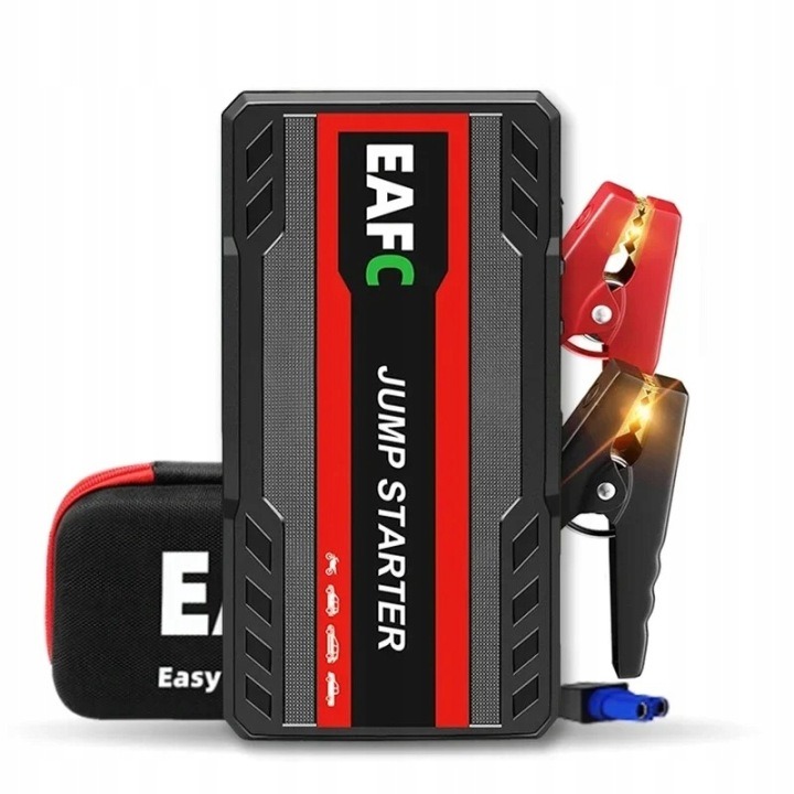 EAFC JC05 12V štartovací booster 600A 8000mAh – powerbanka a núdzový štartér do auta