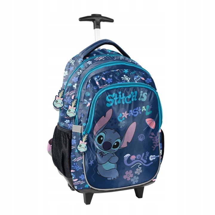 Školský batoh na kolieskach Stitch Trolley Paso DS26XX-997 – detský batoh s teleskopickou rukoväťou