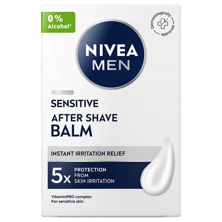 NIVEA MEN Sensitive upokojujúci balzam po holení 2×100 ml – bez alkoholu, harmanček a hamamelis