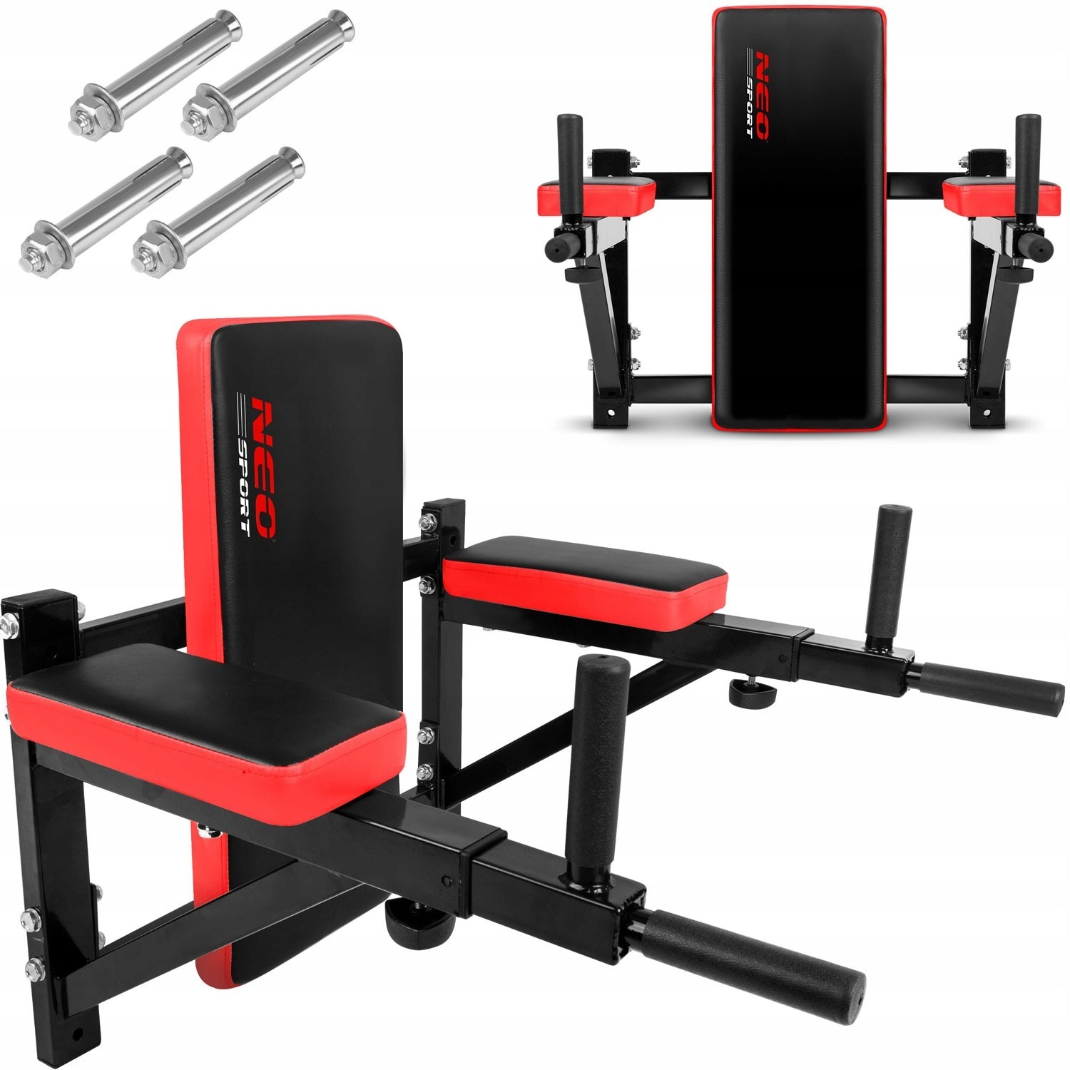 Nástenná hrazda a bradlá Neo-Sport NS-320 2 v 1, nosnosť 90 kg
