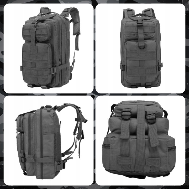 Taktický vojenský batoh 38 l – turistický a survival batoh s MOLLE systémom
