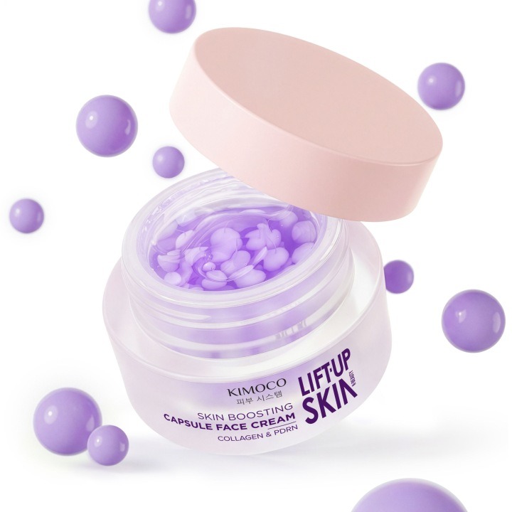 KIMOCO Lift Up Skin kórejský krém na tvár s kolagénovými kapsulami 50 ml