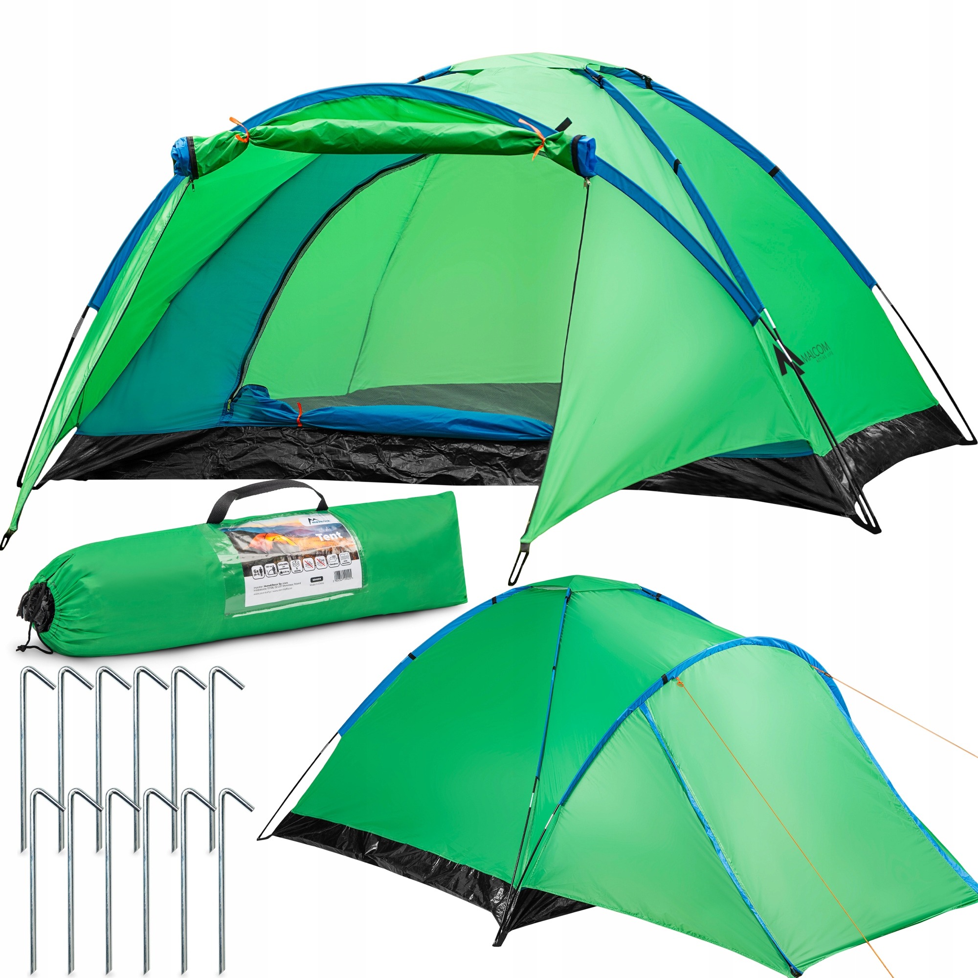 Turistický stan Maverick SDH098 IGLO XXL pre 6 osôb 240 × 290 cm, vodoodolný 2000 mm
