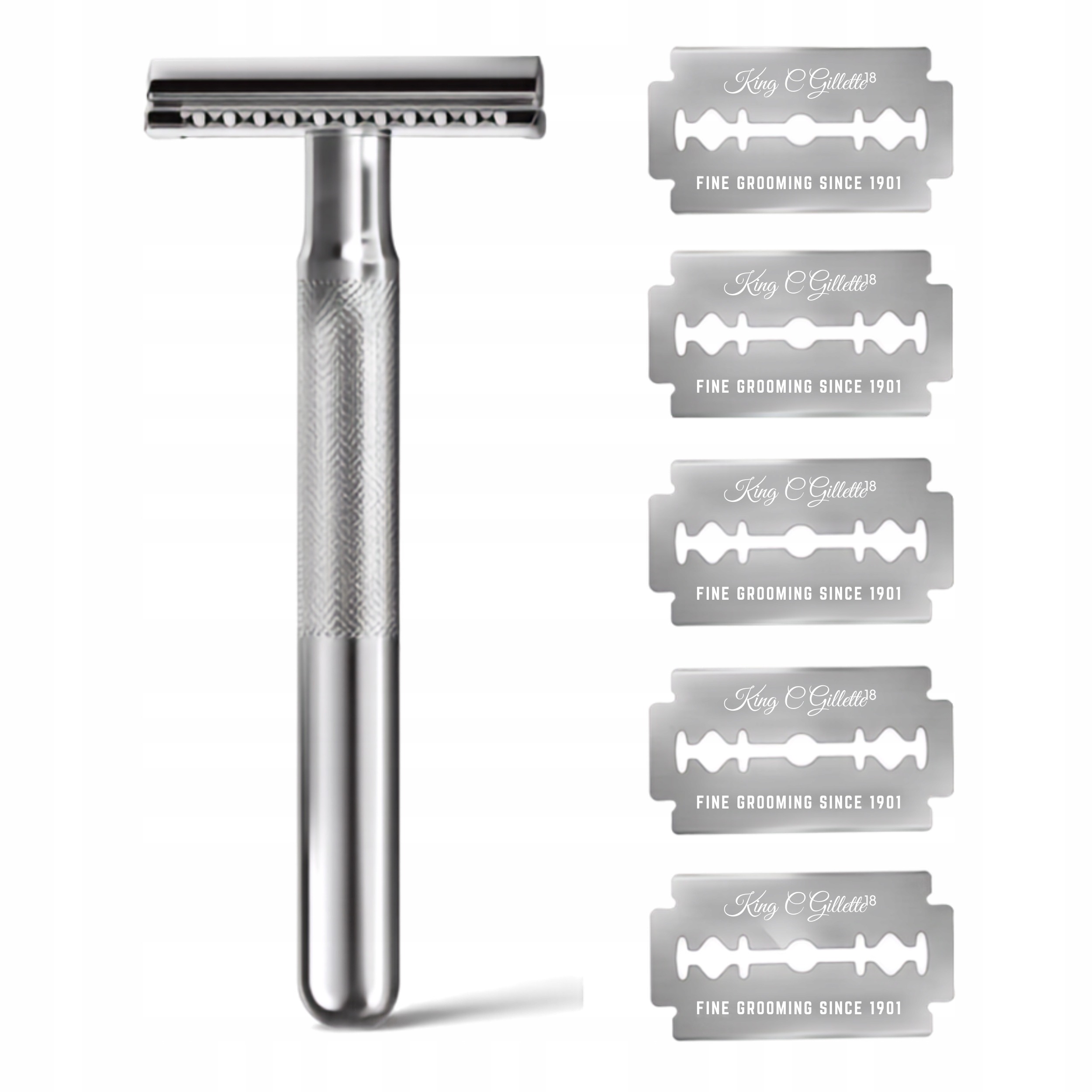 Holiaci strojček Gillette King C + 5 čepieľok