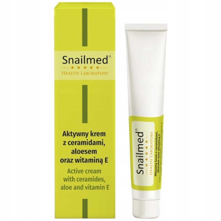 Snailmed očný krém proti vráskam 25 ml – ceramidy, aloe vera a vitamín E pre spevnenie pokožky pod očami