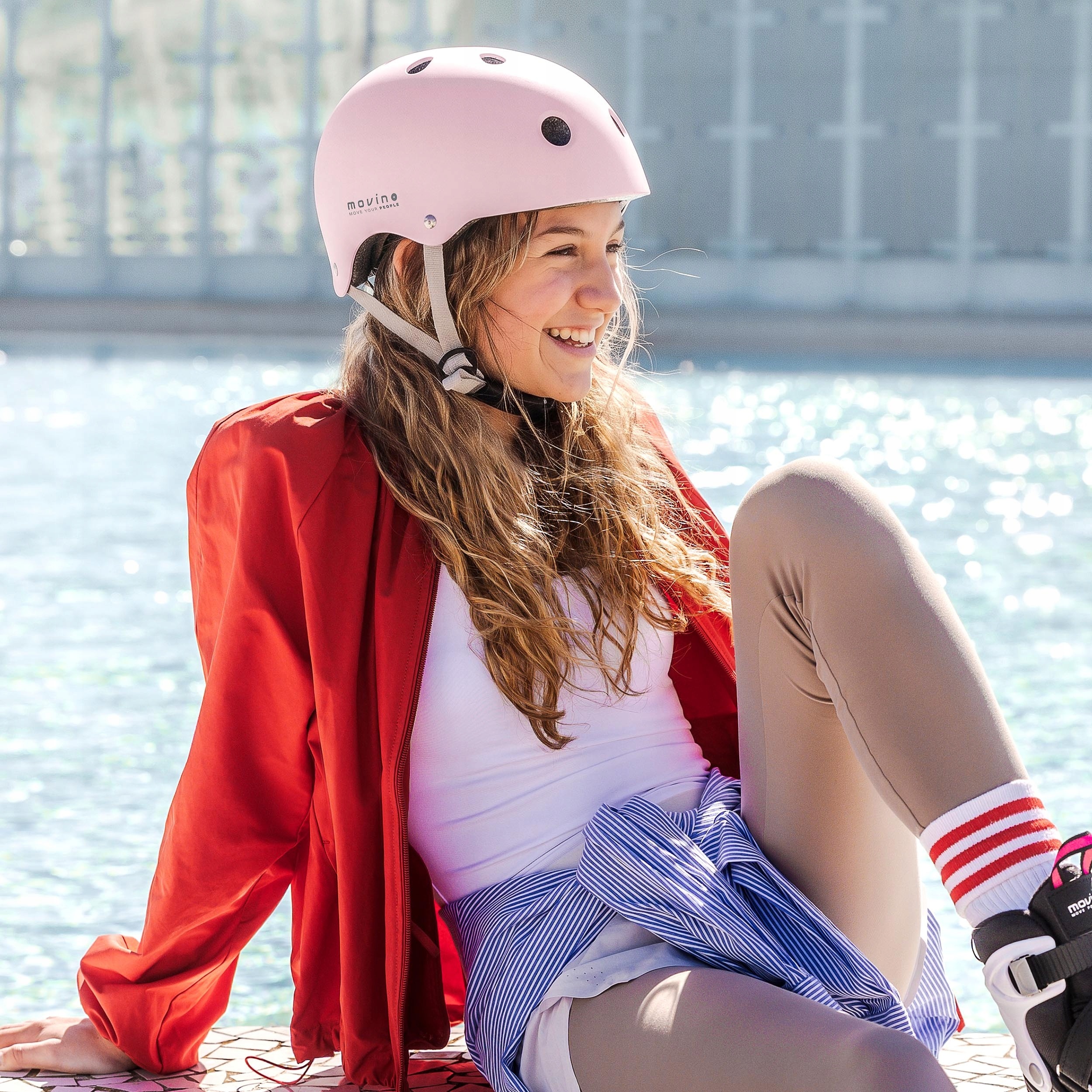 Cyklistická prilba MOVINO Element veľkosť M 55–58 cm – na bicykel, kolobežku, kolieskové korčule a skateboard