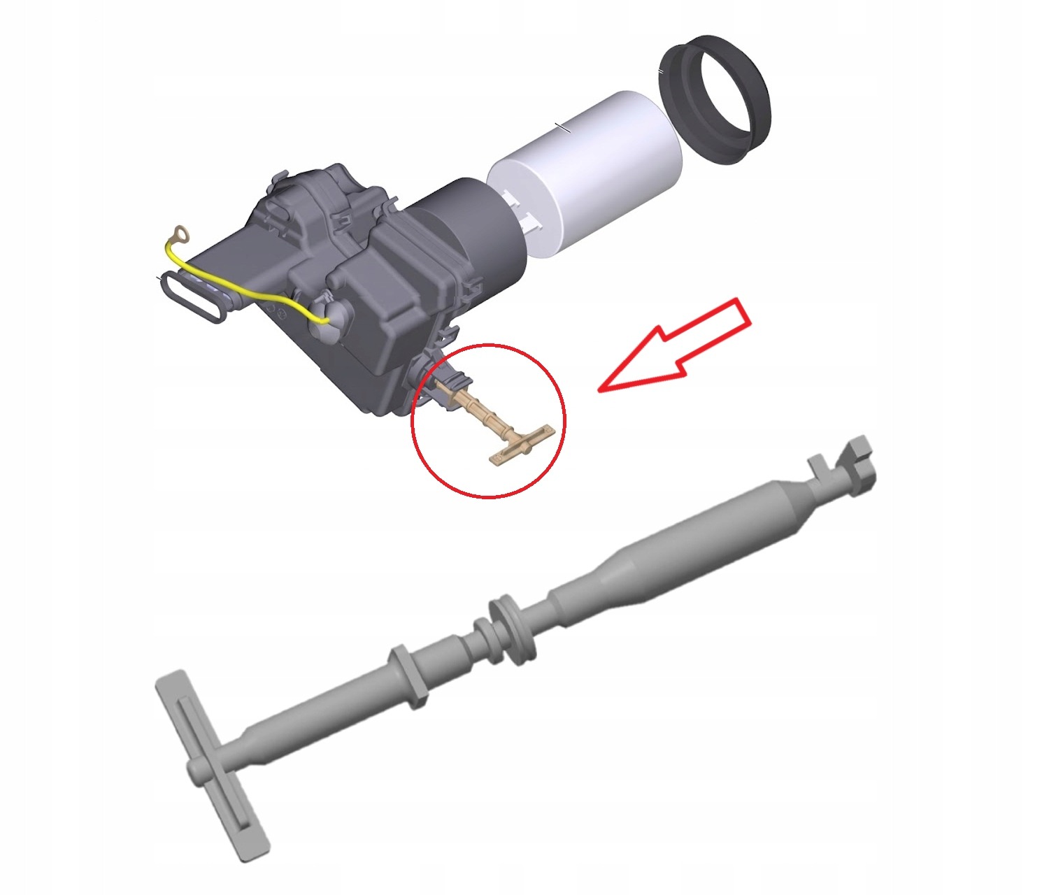 Ovládací kolík/gombík pre Kärcher K4 a K5 Full Control, Power Control – náhrada 9.038-442.0, PETG