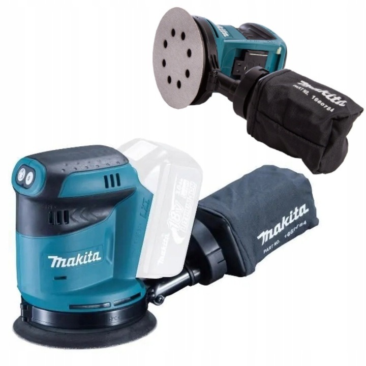Makita DBO180Z 18V LXT akumulátorová excentrická vibračná brúska 125 mm bez batérie