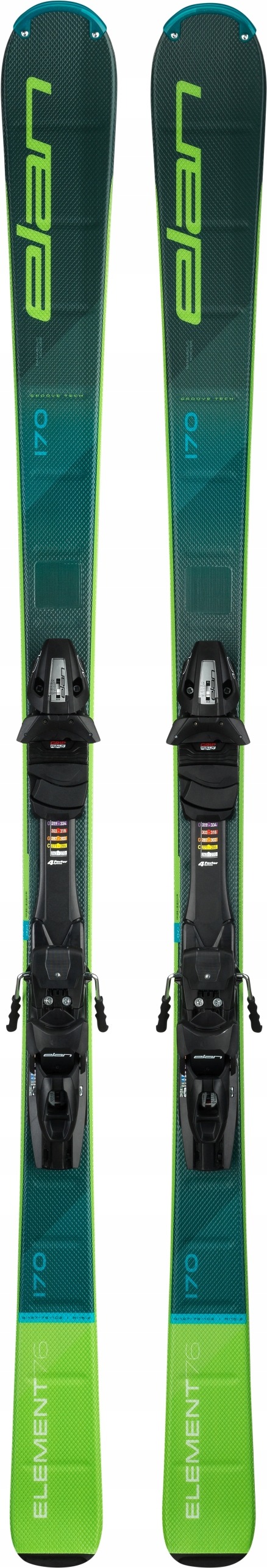 Zjazdové lyže Elan Element Groove Track 76 170 cm + viazanie ESP 10 GW