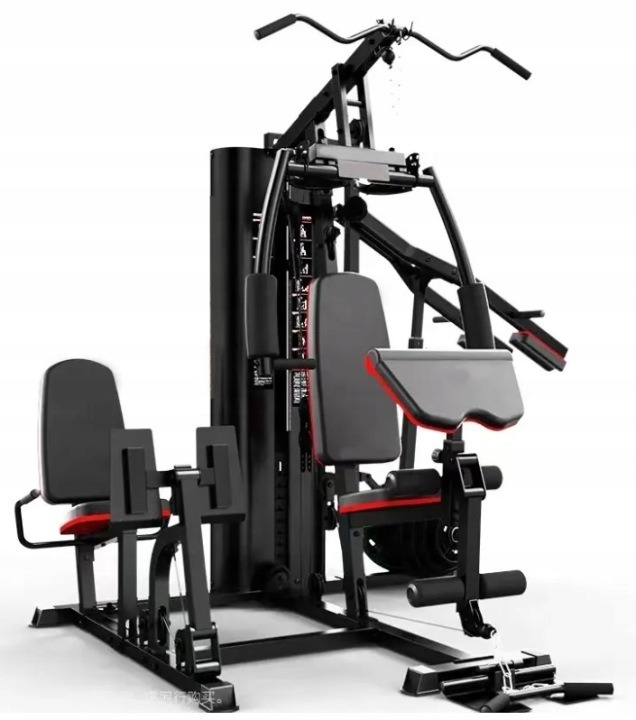 4-stanicový posilňovací atlas Atlas Sport ZEUS AS6350, záťaž 72 kg, leg press a kladky