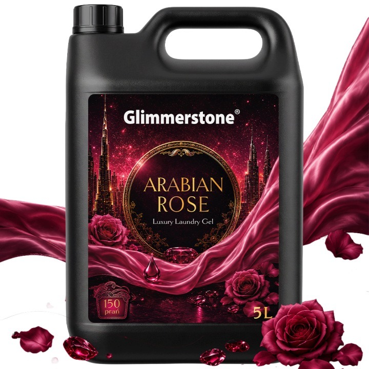 Glimmerstone univerzálny prací gél Arabská ruža 5 l – 150 praní, luxusná vôňa a účinné odstránenie škvŕn