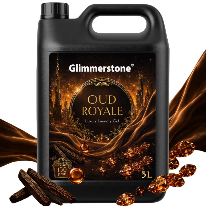 Glimmerstone univerzálny prací gél Oud Royale 5 l – 150 praní, luxusná orientálna vôňa a ochrana tkanín