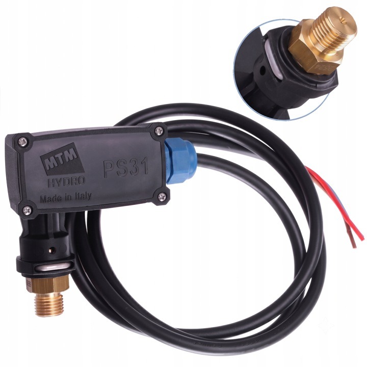 Tlakový spínač MTM PS31 1/4" pre Kärcher HDS – 15–280 bar, 250 V, 16(4) A, IP55
