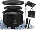CapableX Ice Bath XXL 420 l – skladacia vaňa na studenú vodu a regeneráciu 85 × 75 cm s teplomerom