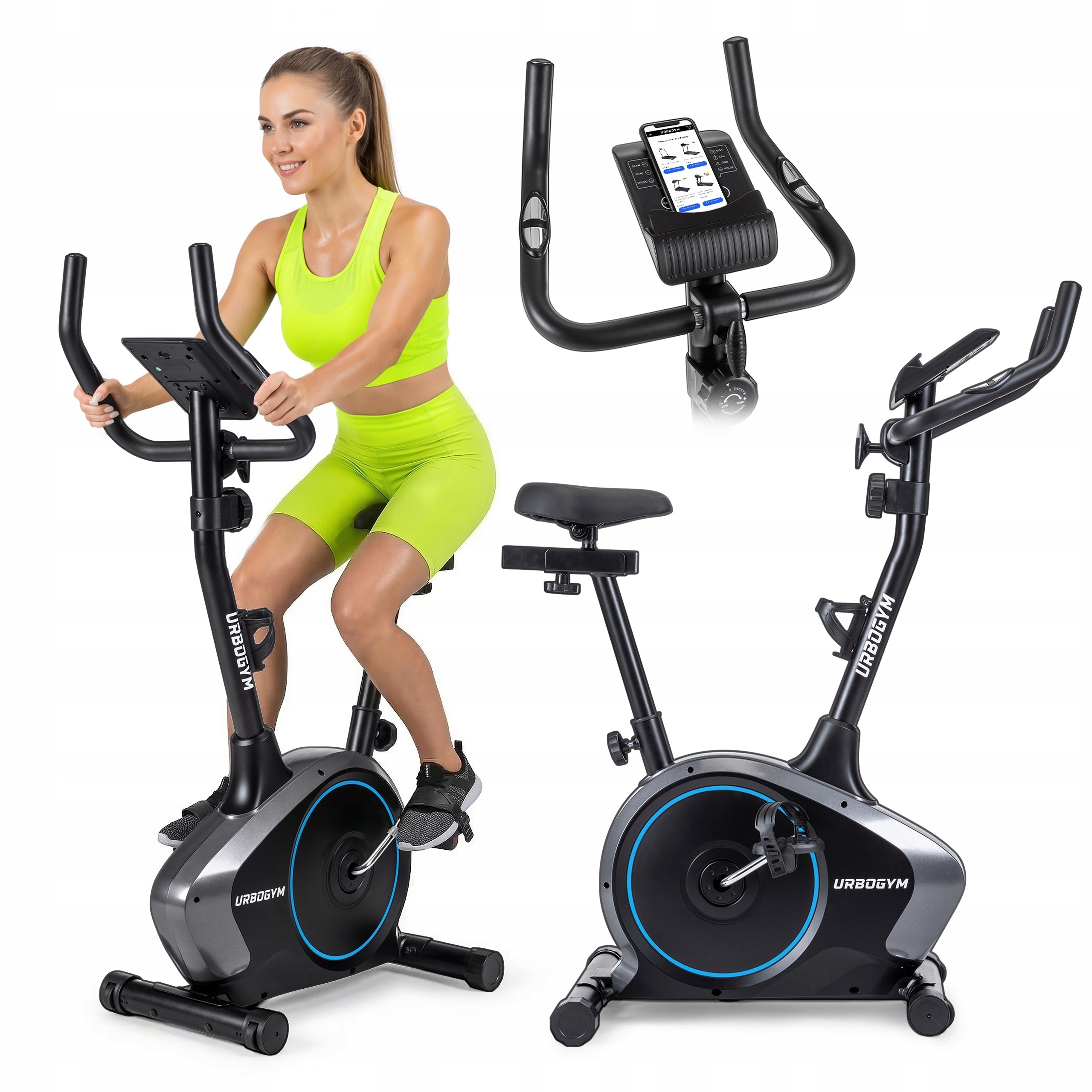 Magnetický stacionárny rotoped Urbogym ARGO BLUE, 6 kg, nosnosť 130 kg
