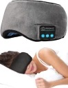 SleepiezZ 3D Bluetooth maska na spanie so slúchadlami a mikrofónom, Bluetooth 5.0+, výdrž 8–10 hodín