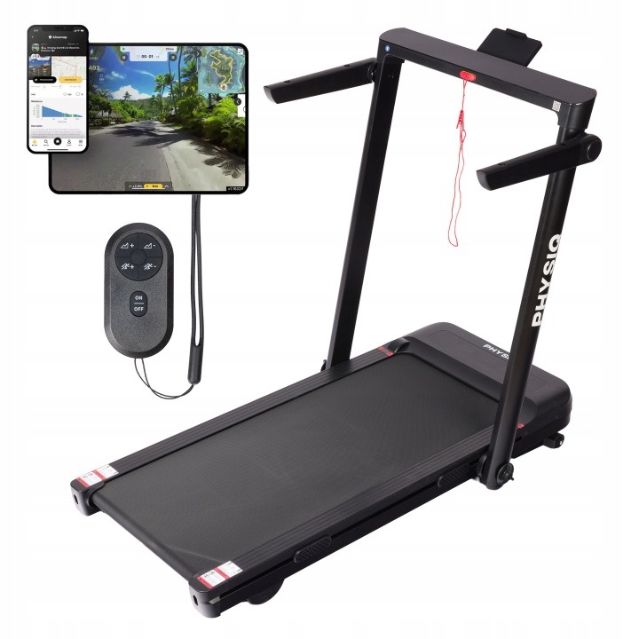 Elektrický bežecký pás PHYSIQ WALK & RUN HT-9240EB, automatický sklon, 14 km/h, 130 kg