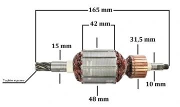 Rotor pre Hilti TE 804, TE 805, TP 800 – 7 zubov, náhrada 26397-0 / 13807-3