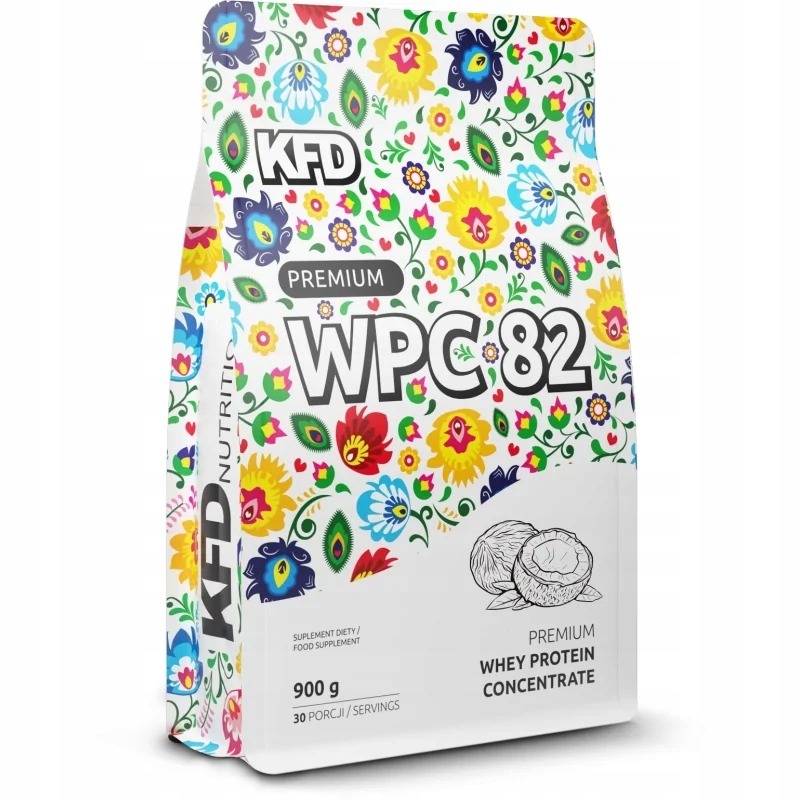 KFD Premium WPC 82 900 g – srvátkový proteínový koncentrát 100 % WPC Instant kokos