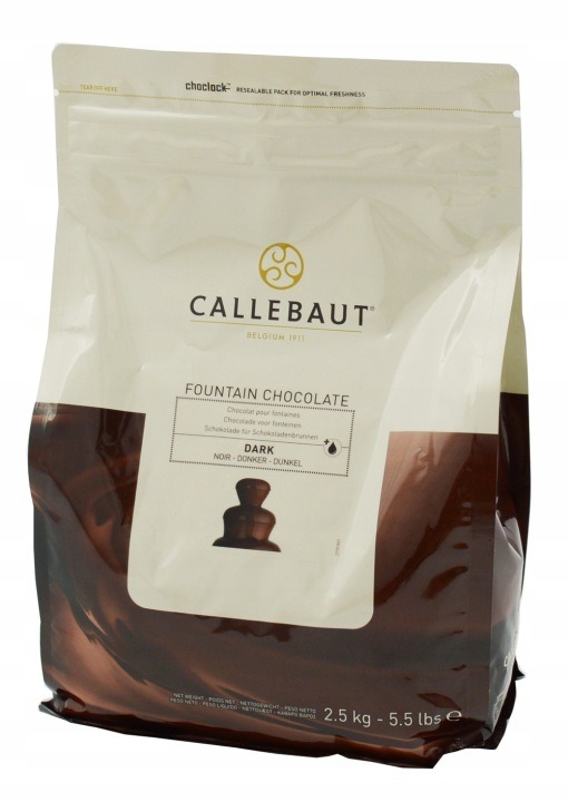 Callebaut Fountain Chocolate horká čokoláda 57,6 % kakaa 2,5 kg do čokoládovej fontány