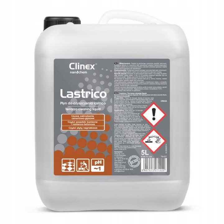 Clinex Lastrico 5L – čistiaci prostriedok na náhrobky, kameň a betón