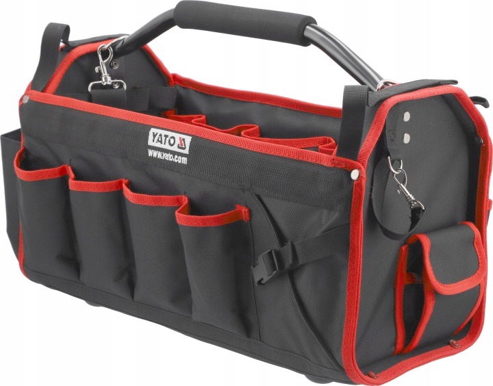 Kufrík na náradie 49 × 23 × 28 cm nylonový vodeodolný s kovovou rukoväťou