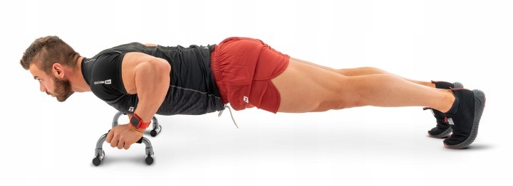 Skladacie rukoväte na kliky 2 ks, protišmykové push-up bradlá