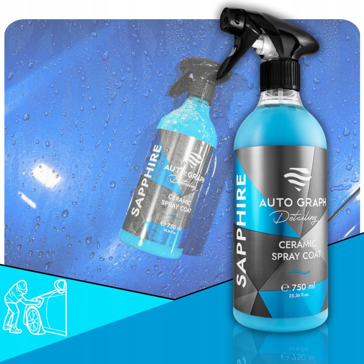 Auto Graph Sapphire 750 ml – keramický sprej, ochrana laku a efekt mokrého povrchu