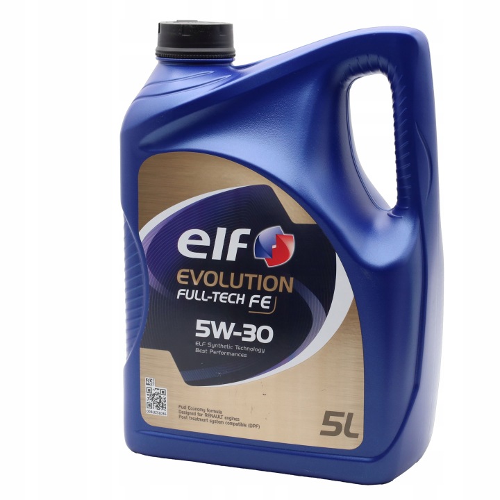 Elf Evolution Full-Tech FE 5w30 5L – syntetický olej s nízkym SAPS, vhodný pre motory Euro 4-6