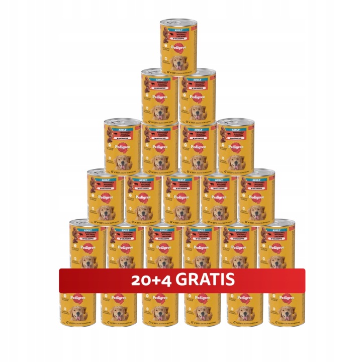 PEDIGREE mokré krmivo 29x400g, hovädzie a pečeň v želé, prémiové