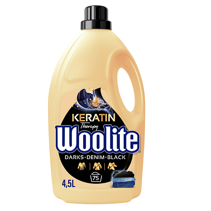 Woolite Dark Keratin Therapy 4,5 l | Prací gél na čiernu bielizeň 75 praní