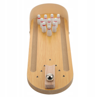 Hračky pre exotické vtáctvo - 1 Sada drevených doskových hier s malým bowlingom