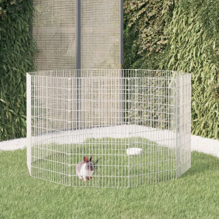 Klietka pre zajace, morčatá - 10-pitched králičie klietky, 54x100 cm, galvani