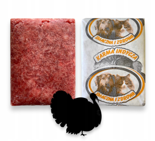 10kg Mrazené mäso 100% BEZKOSTNÉ MORČKA kocky pre psov morka BARF krmivo