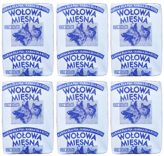 10kg Mrazené mäso, hovädzie PREMIUM pre psov, kocky