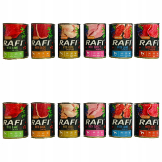 Krmivo pre psy - 12ks. RAFI 800G MIX Údolie prémiových chutí