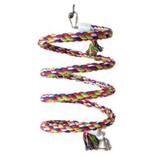 Hračky pre exotické vtáctvo - 160 cm dlhá hračka Parrot Bird Bell Lope