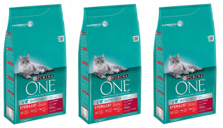 Krmivo pre mačky - 3x purina jeden sterilcat bifensis hovädzie mäso 1,5 kg