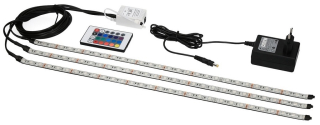 3x20cm LED osvetlenie Kameledon RGB Terrárium