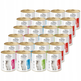 4Vets Natural pre psov s hovädzím mäsom, 800 g plechovka