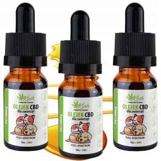 CBD olej pre psov a mačky PLNÉ SPEKTRUM 5% | 3x10ml
