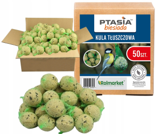 Krmivo pre papagáje - 50x tuková guľa pre vtáky pre veľkú zimu