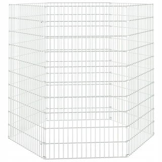 Klietka pre zajace, morčatá - 6-pittovaná králičie klietka, 54x100 cm, Galvaniz