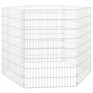 Klietka pre zajace, morčatá - 6-pittovaná králičie klietka, 54x80 cm, galvanizo