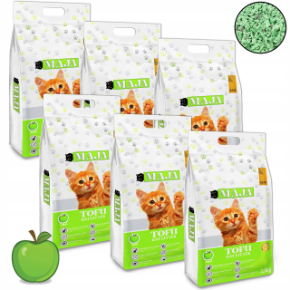 6x TOFU ekologická podstielka MAJA 2,5 kg Voňavý SET